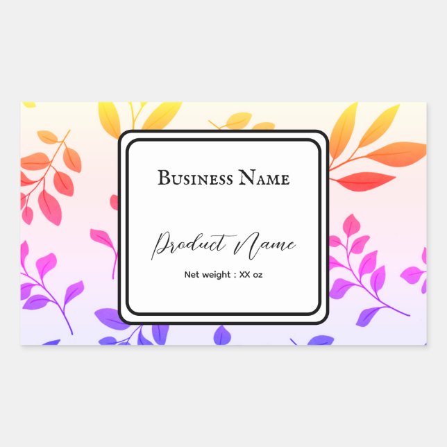 Etikett für die Beschriftung der Aufkleber (Vorderseite)