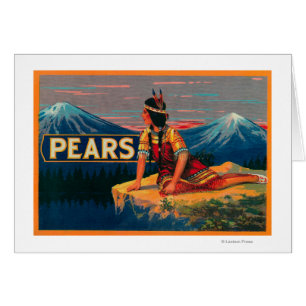 Etikett für die Birnenkiste