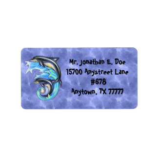 Etikett für die Brise- und Brandrückstandadresse Adressaufkleber