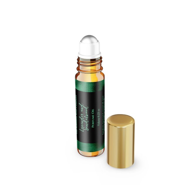 Etikett für die Duftwalze der schwarzen und grünen (Von Creator hochgeladen)