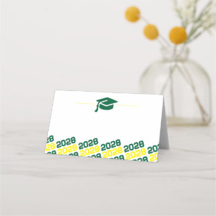 Etikett für die grüne gelbe Graduierungshülse, Leb Platzkarte