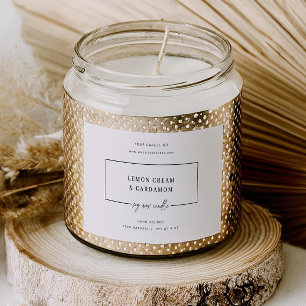 Etikett für die Minimal-Candle-Jar-Aufkleber