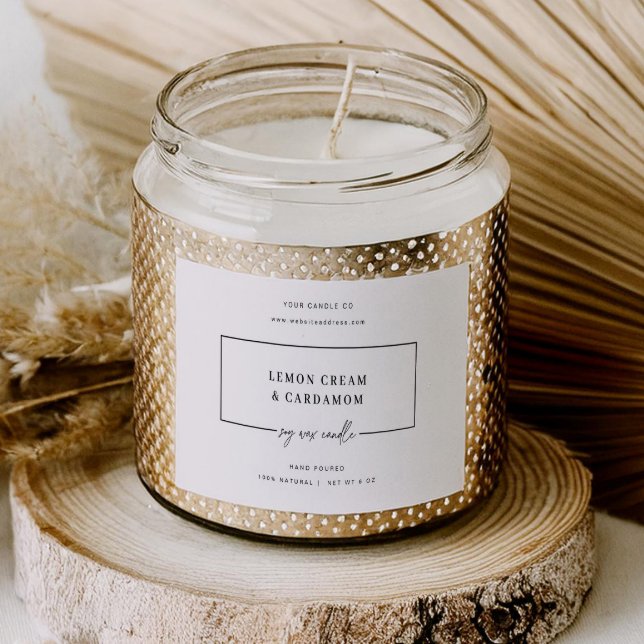 Etikett für die Minimal-Candle-Jar-Aufkleber (Von Creator hochgeladen)