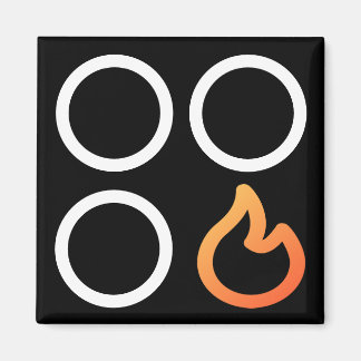 Etikett für die rechte Vorderseite mit der Taste S Magnet