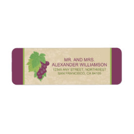 Etikett für die Rückgabe der Rebfläche (Pergamentt