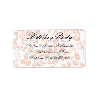 Etikett für die schwarze Flora und die schwarze Fl Adressaufkleber