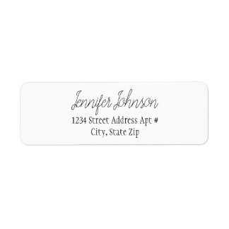 Etikett für die Script-Rücksendeadresse