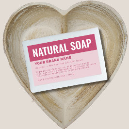 Etikett für die Verpackung von Seifen Rechteckiger Aufkleber