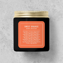 Etikett für Farbzutaten an den weißen Grenzlinien Quadratischer Aufkleber