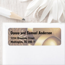 Etikett für Feiertage Letter w Foto - Goldene Mome