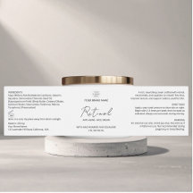 Etikett für Gesichtcreme-Glas mit individuellem Fi