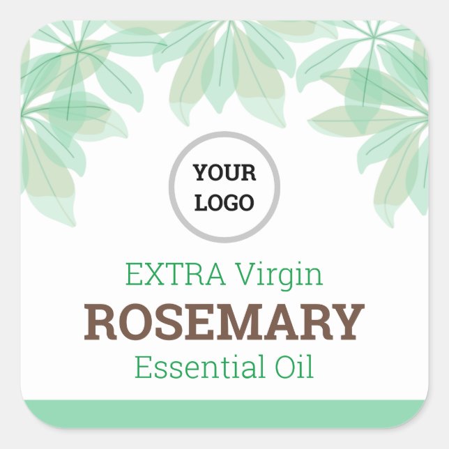 Etikett für gesunde Lebensmittel Quadratischer Aufkleber (Vorderseite)