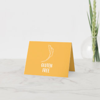 Etikett für glutenfreie Lebensmittel Dankeskarte