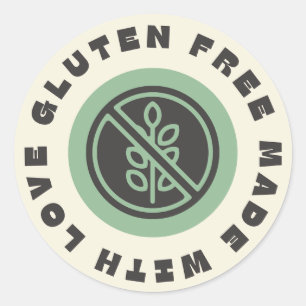 Etikett für glutenfreies Produkt Runder Aufkleber