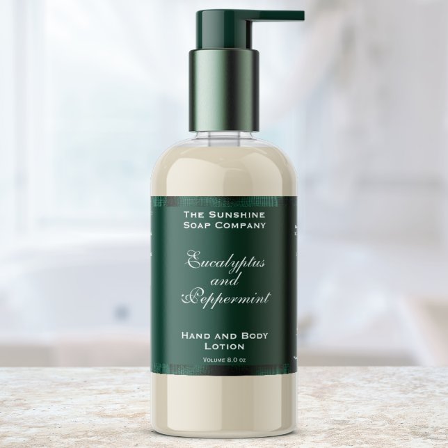 Etikett für grüne und holzgrüne Foil-Kosmetik Rechteckiger Aufkleber (Von Creator hochgeladen)