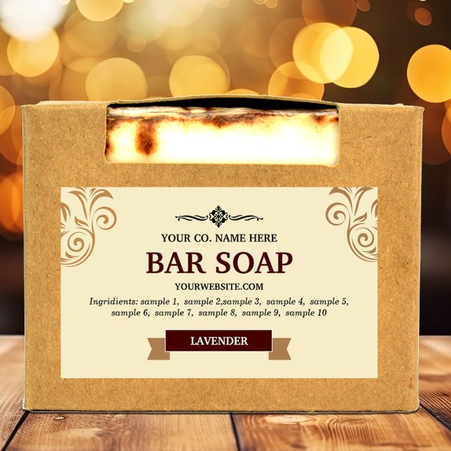 Etikett für hausgemachte Seife Rechteckiger Aufkleber (Von Creator hochgeladen)