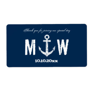 Etikett für Hochzeitswein oder Wasserflasche