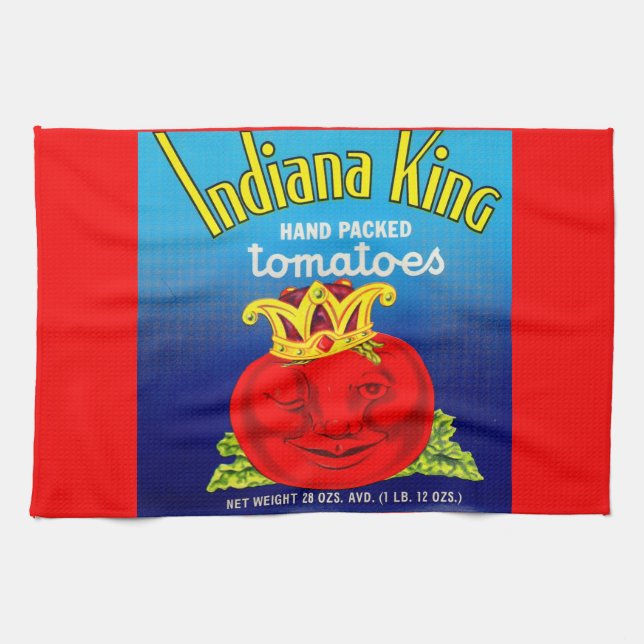 Etikett für Indiana King Geschirrtuch (Horizontal)