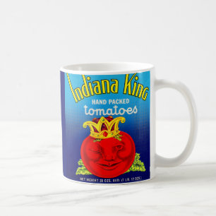 Etikett für Indiana King Kaffeetasse