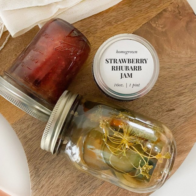 Etikett für individuelles selbstgemachtes Essen im Runder Aufkleber (Von Creator hochgeladen)