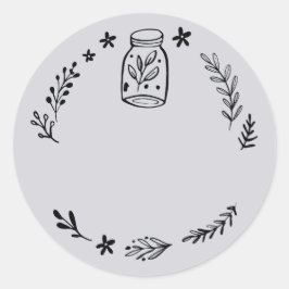 Etikett für Jar-/Gewürzkleber Runder Aufkleber