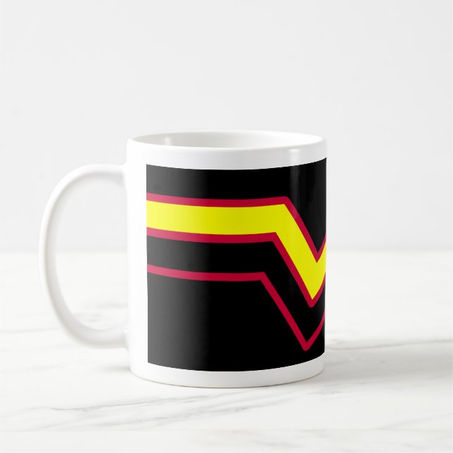 Etikett für Kautschuk/Tex Kaffeetasse (Links)