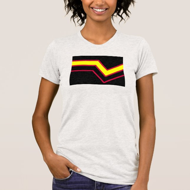 Etikett für Kautschuk/Tex T-Shirt (Vorderseite)