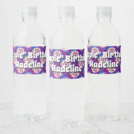 Etikett für Krawatte-Wasser-Flaschen