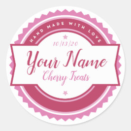 Etikett für Küchenaufkleber Runder Aufkleber