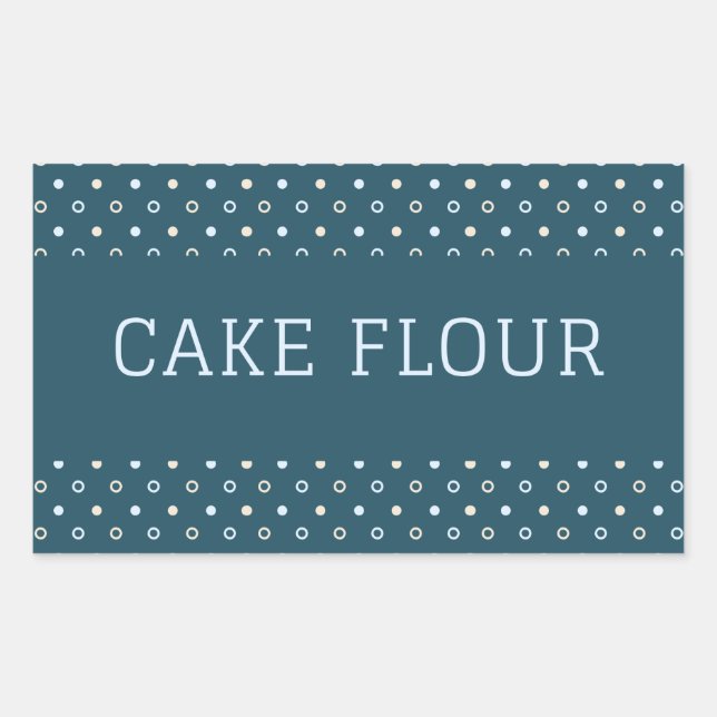 Etikett für Küchenkanister Mehl-Containerkleber Rechteckiger Aufkleber (Vorderseite)