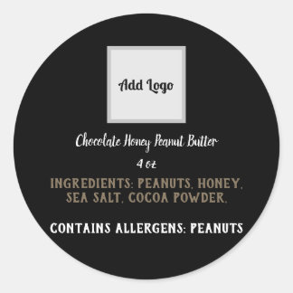 Etikett für Lebensmittel Runder Aufkleber