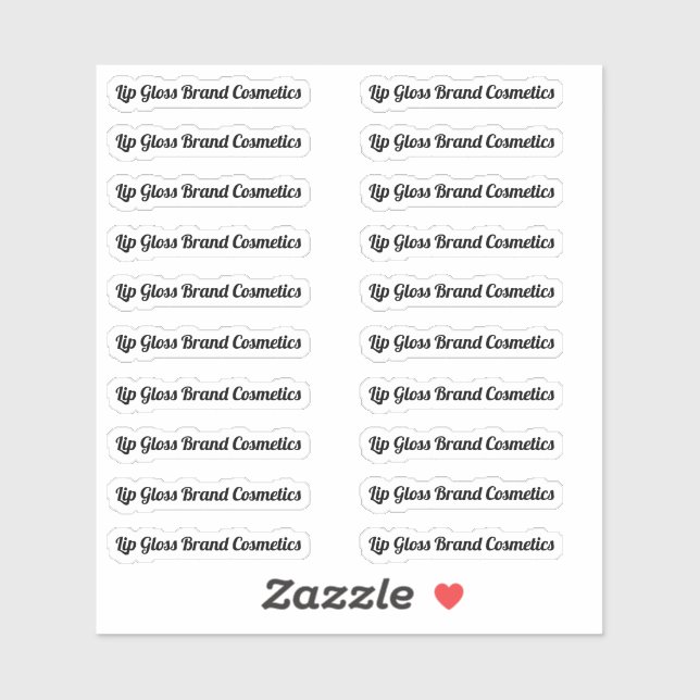 Etikett für Lippenglanz entfernen (Blatt)