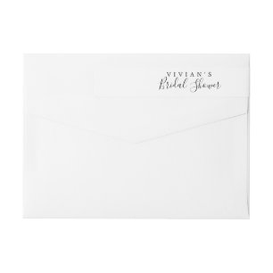 Etikett für Minimalistisches Brautparty