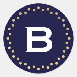 Etikett für moderne Circle Docker/Navy Runder Aufkleber