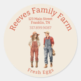 Etikett für niedliche Hausfrauen Runder Aufkleber