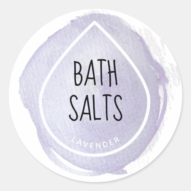 Etikett für Ölteppiche Runder Aufkleber (Vorderseite)