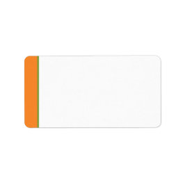 Etikett für orangefarbene, grüne, weiße Blumenansc Adressaufkleber