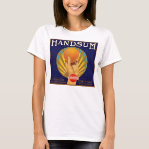 Etikett für orangefarbene Kiste 1930 - Handsum T-Shirt