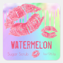 Etikett für Pastell Shimmer Sugar Scrub