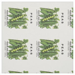 Etikett für Peas-Saatgut Stoff