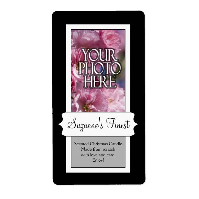 Etikett für personalisiertes Foto oder Canning Jar (Vorne)