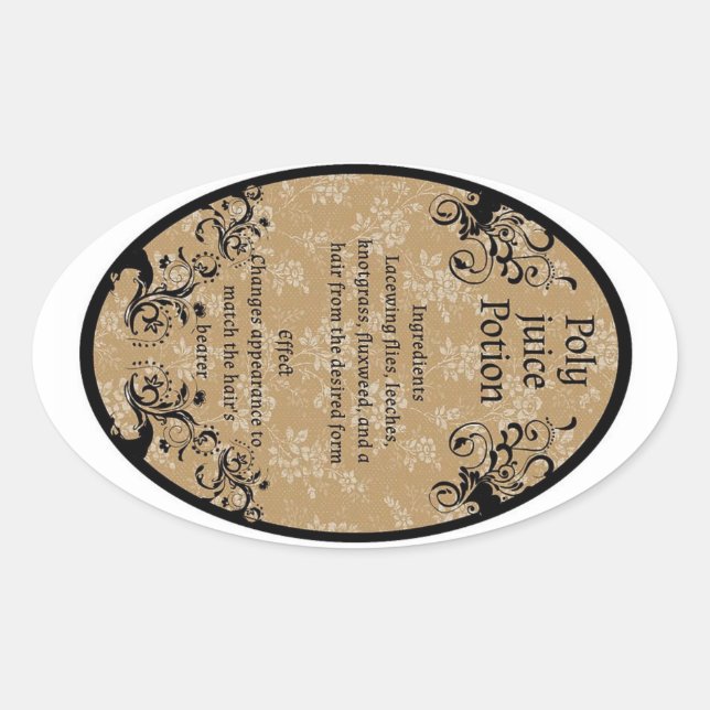 Etikett für Polysaftbeutel Ovaler Aufkleber (Vorderseite)