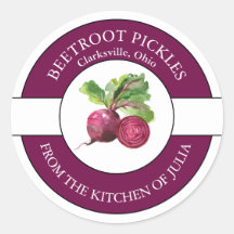 Etikett für Rübenpickeln