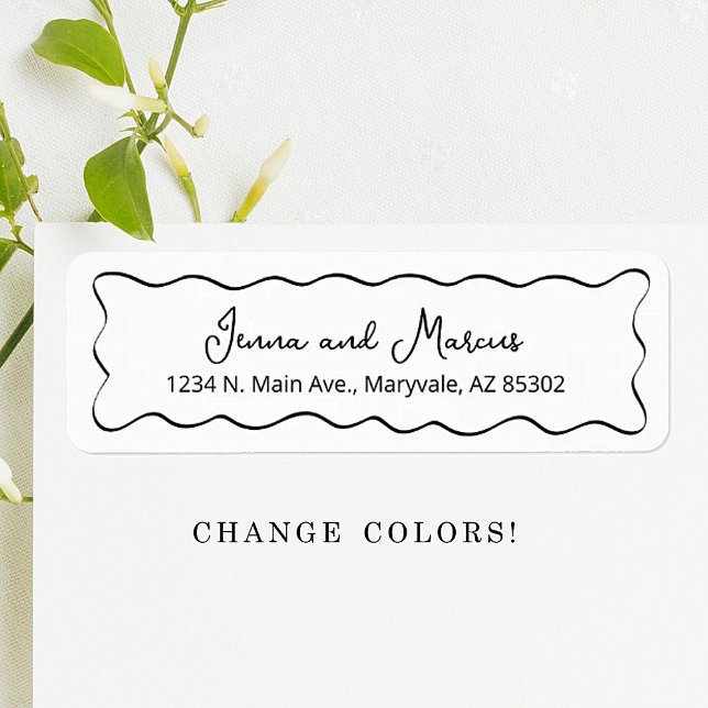 Etikett für Rücksendeadresse der Hochzeit - Geboge (Von Creator hochgeladen)