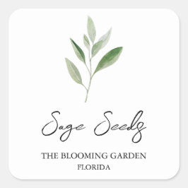 Etikett für Saatgut Quadratischer Aufkleber