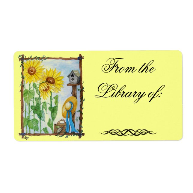 Etikett für Sonnenblumengarten (Vorne)