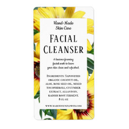 Etikett für Sonnenblumenprodukte