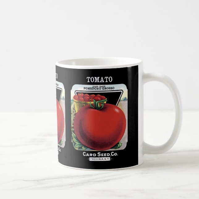 Etikett für Tomatenpackungen Tasse (Rechts)