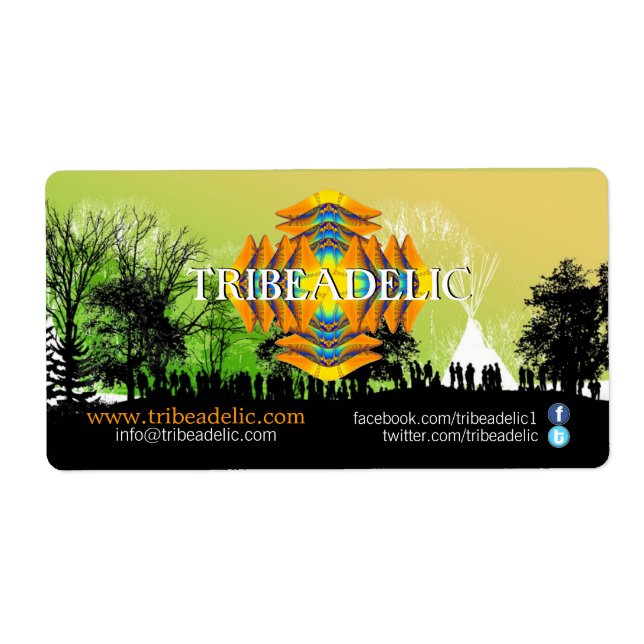 Etikett für Tribeadelic-Platten (Vorne)