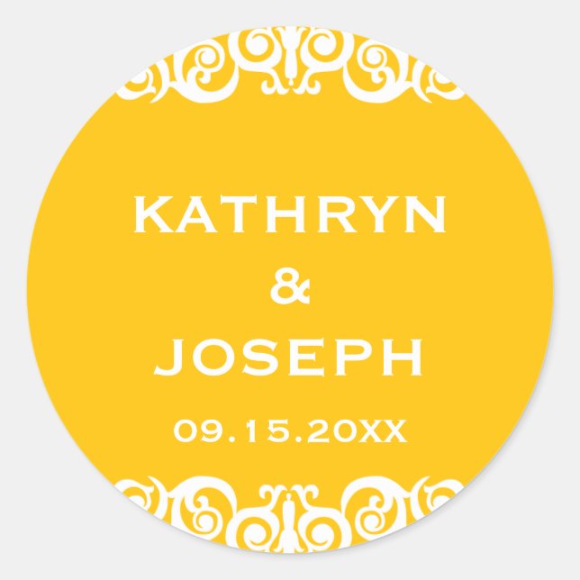 Etikett für Viktorianische Rollen mit Gastgeschenk Runder Aufkleber (Vorderseite)